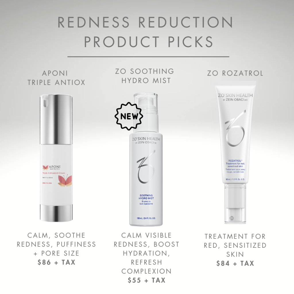 april redness products
